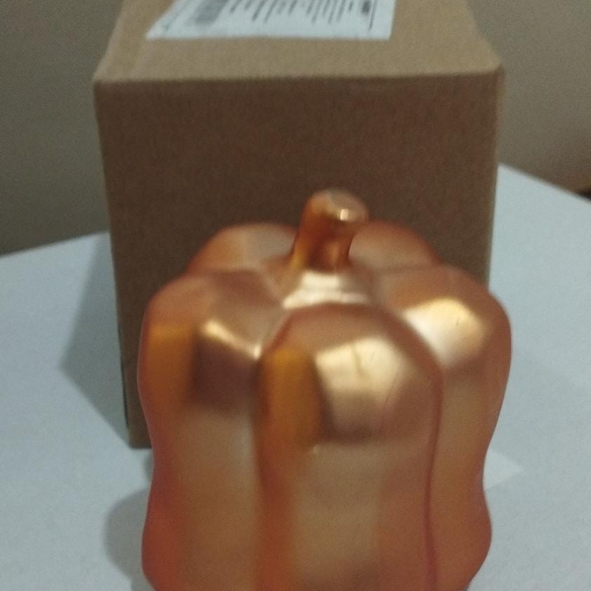 Enfeite Decorativo Pimentão Dourado
