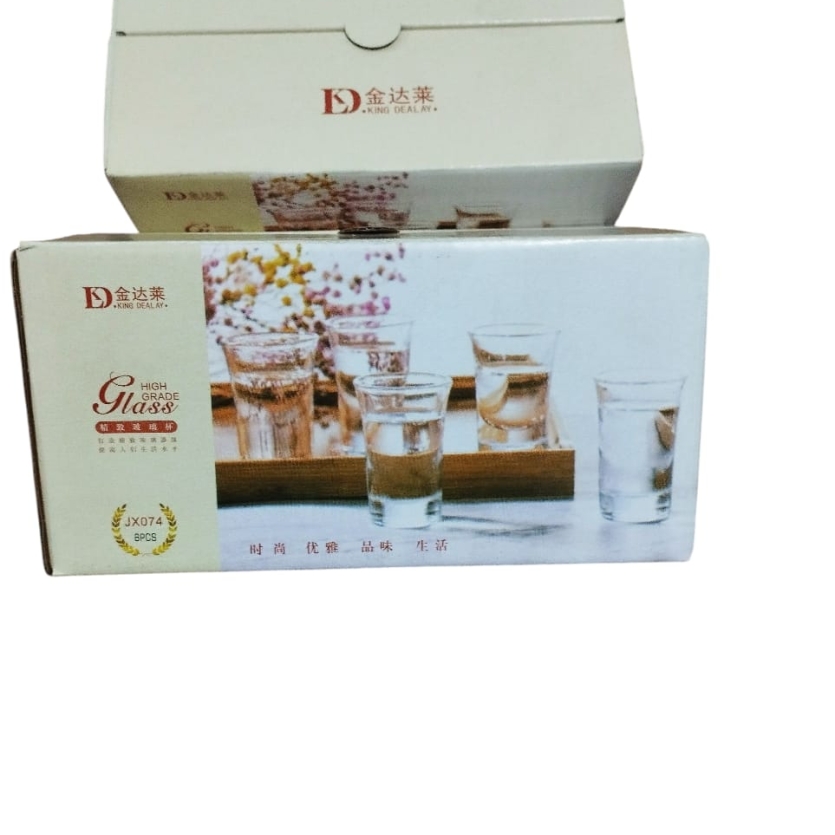 Jogo de Copos de Dose – 6 Peças em Vidro