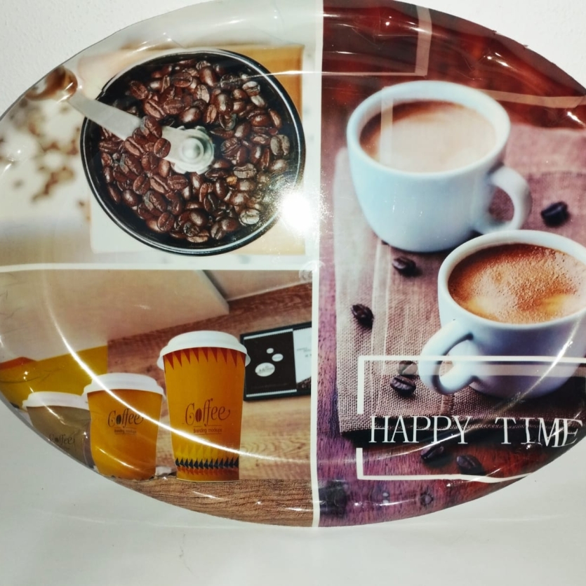 Bandeja Plástica Decorada – Oval