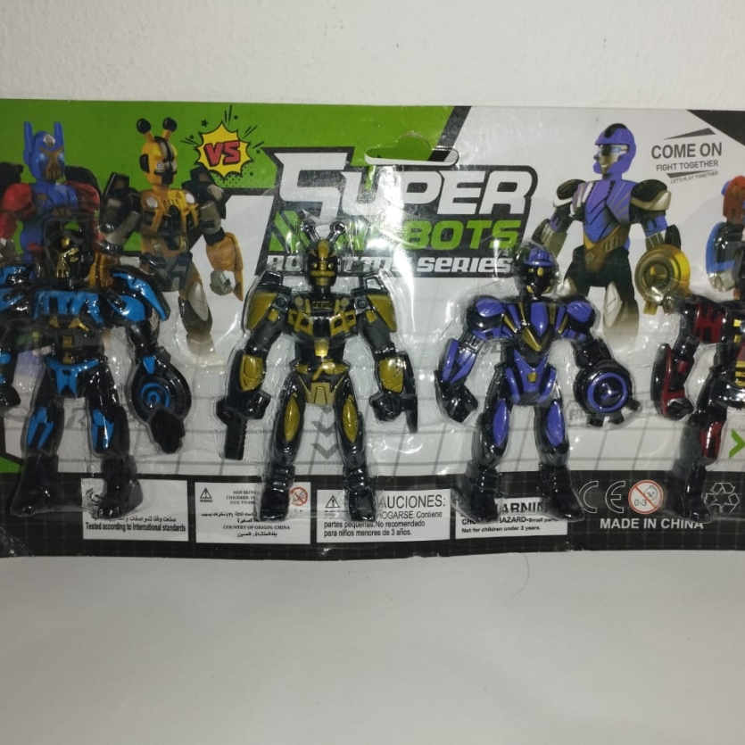 Conjunto de Figuras de Ação Super Robot Toy Series – WO JIA (Super Bots Series)