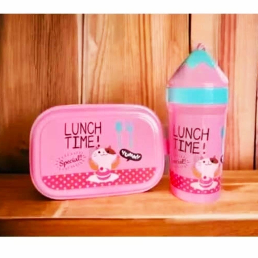 Kit Infantil Marmita + Copo “Lunch Time”