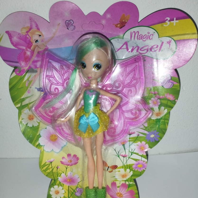 Boneca Fada Magic Angel com Asas Encantadas